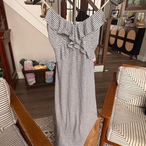 Max Studio Black and White Maxi Dress